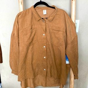 Nwt corduroy button up